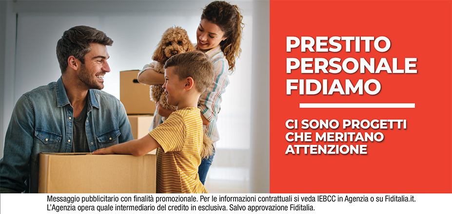 Agenzia Falcone Giacomo Fiditalia | Catania | Prestito Personale Fidiamo - Ti aspettiamo per realizzare i tuoi progetti. Messaggio pubblicitario con finalità promozionale. Per le informazioni contrattuali si veda IEBCC in Agenzia o su Fiditalia.it. L’Agenzia opera quale intermediario del credito in esclusiva. Salvo approvazione Fiditalia.